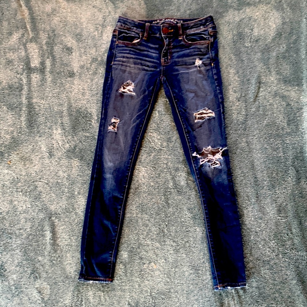 Womens jeans American Eagle dark blue denim
